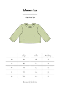 Crop-Top ELISA Bio-Baumwolle Salbei blickdicht — Ansicht 4