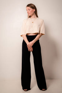 Crop-Top ELISA – Organic Cotton Beige — Ansicht 3