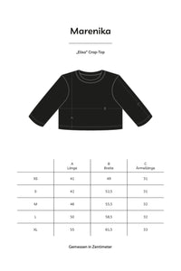 Crop Top ELISA Organic Cotton Black opaque versatile — Ansicht 6