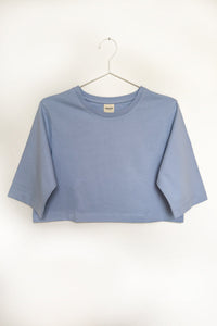 Crop Top ELISA Organic Cotton Light Blue Opaque — Ansicht 4