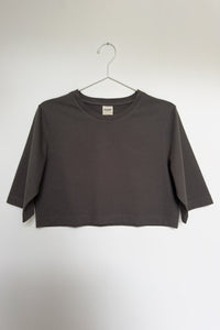 Crop top ELISA organic cotton olive – opaque, versatile to combine — Ansicht 4