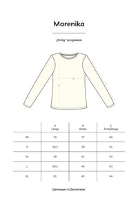Round Neck Long Sleeve EMILY Organic Cotton White — Ansicht 4