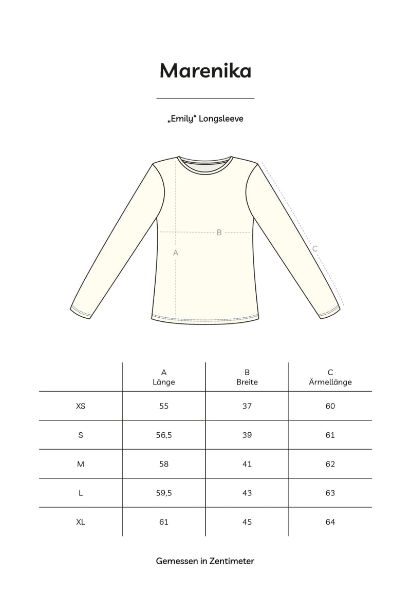 Round Neck Long Sleeve EMILY Organic Cotton White — Ansicht 4