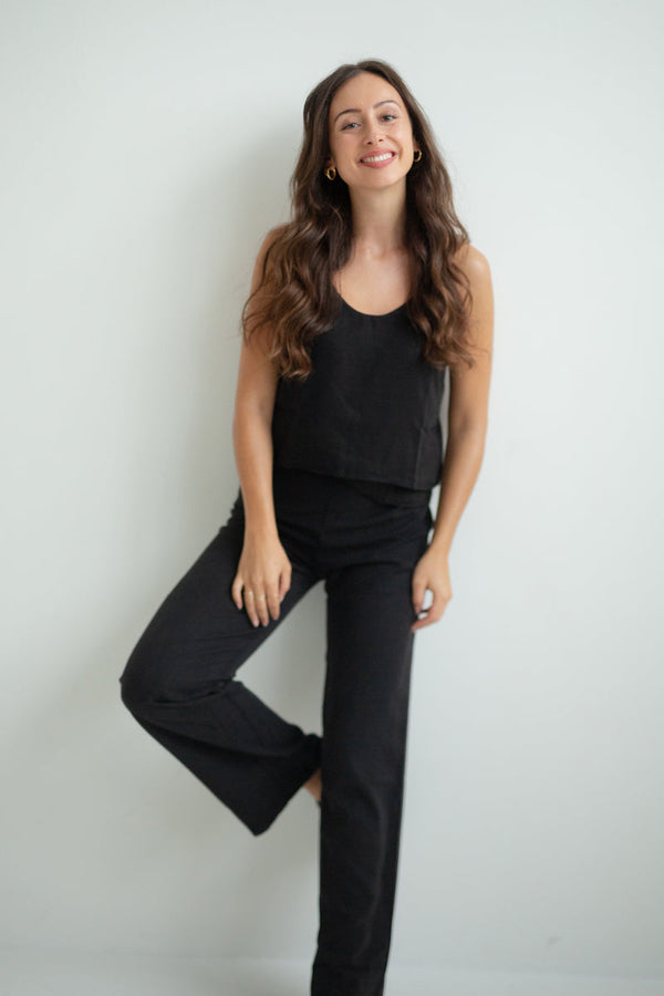 Top EMMA Tencel Black – elegant women's basic sustainably produced