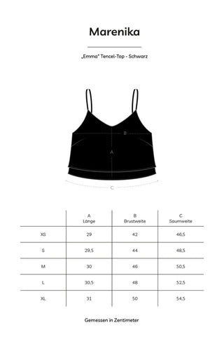 Top EMMA – Tencel | Black | Elegant &amp; sustainable
