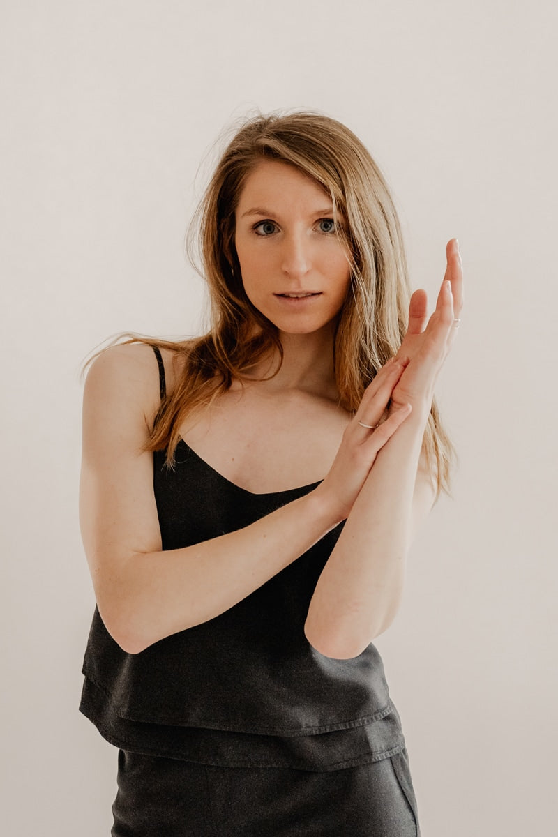 Top EMMA Tencel Black – elegant women's basic sustainably produced — Ansicht 4