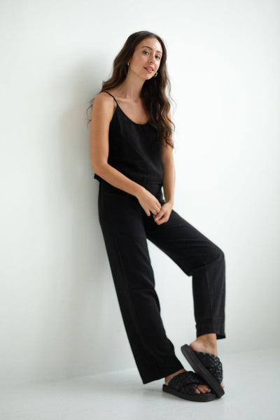 Marlene Trousers LENI Tencel Black – Elegant comfort, sustainable