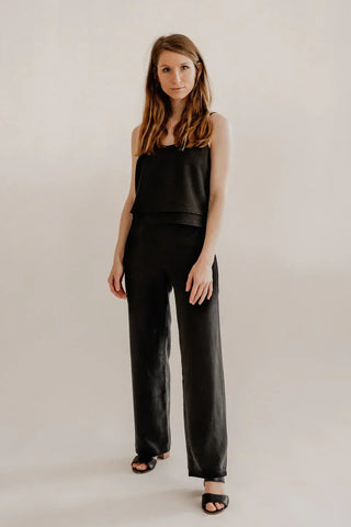 Marlene-Hose LENI – Tencel | Schwarz | Weich & nachhaltig