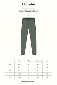 Tapered Hose MATHILDA Tencel Schwarz elegant nachhaltig — Ansicht 5