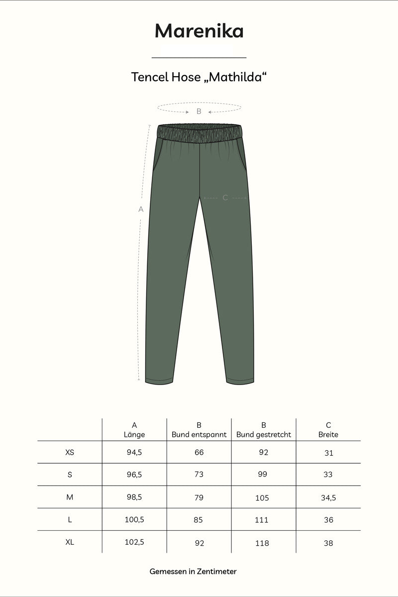 Tapered Hose MATHILDA Tencel Schwarz elegant nachhaltig — Ansicht 5