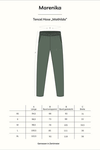 Tapered Hose MATHILDA – Tencel | Schwarz | Elegant & nachhaltig