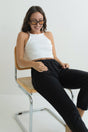 Tapered Hose MATHILDA Tencel Schwarz elegant nachhaltig