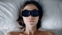 Schlafmaske Premium – 100 % Lichtabdunkelung, Navy Blue, hautfreundlich — Ansicht 1