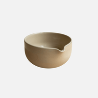 Matcha Chawan Beige hand-thrown stoneware approx. 400 ml — Ansicht 1