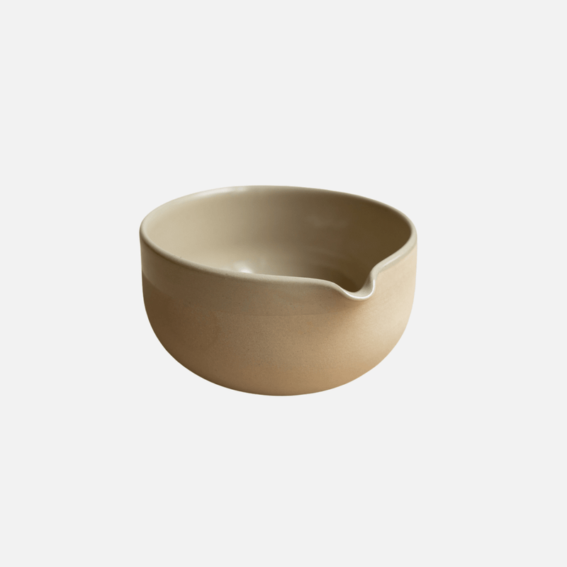 Matcha Chawan Beige hand-thrown stoneware approx. 400 ml — Mura Mura Ceramics