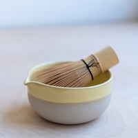 Matcha Chawan yellow – Handmade stoneware Matcha bowl — Ansicht 2