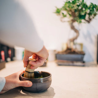 Matcha Set Grau-Schwarz – Handgemacht | Minimalistisch | Steinzeug