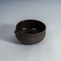 Matcha Set Grey-Black Handmade – Chawan & Whisk Stand Stoneware — Ansicht 7