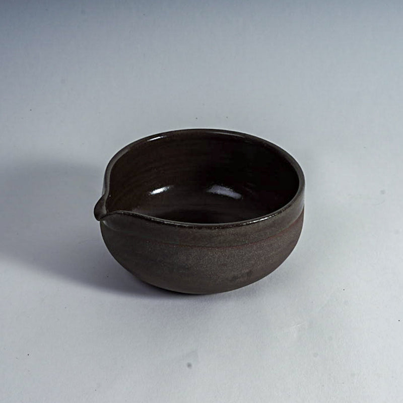 Matcha Set Grey-Black Handmade – Chawan & Whisk Stand Stoneware — Ansicht 7