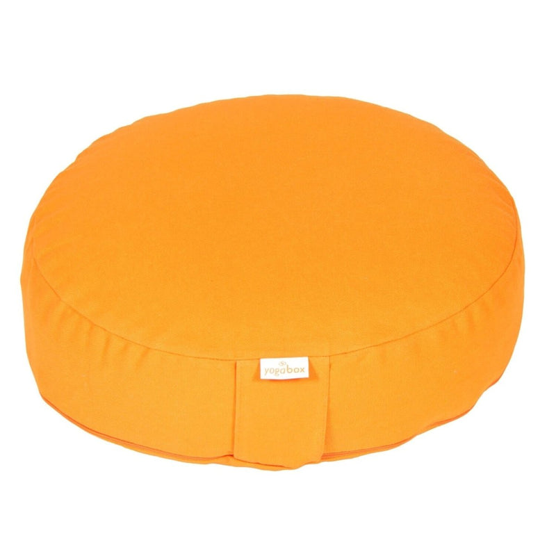 Meditationskissen BASIC extra FLACH – Baumwolle, verstellbar 8–12 cm — YOVANA GmbH • yogabox.de
