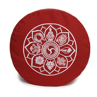 Meditationskissen Glückssitz® – 8 Glückverheißende Symbole, Buchweizen — Ansicht 6