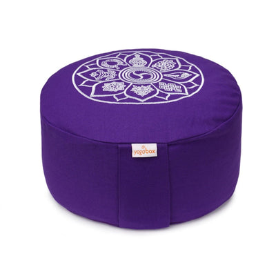 Meditationskissen Glückssitz® – 8 Glückverheißende Symbole, Buchweizen