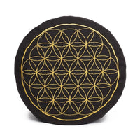 Meditationskissen Glückssitz® Blume des Lebens – Buchweizenschalen, 15 cm — Ansicht 4