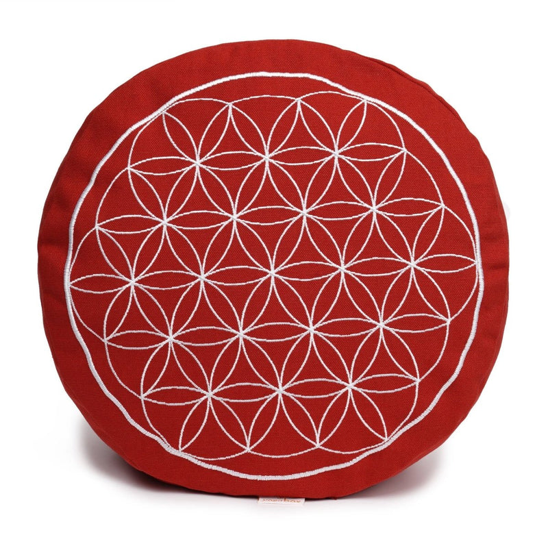 Meditationskissen Glückssitz® Blume des Lebens – Buchweizenschalen, 15 cm — Ansicht 3