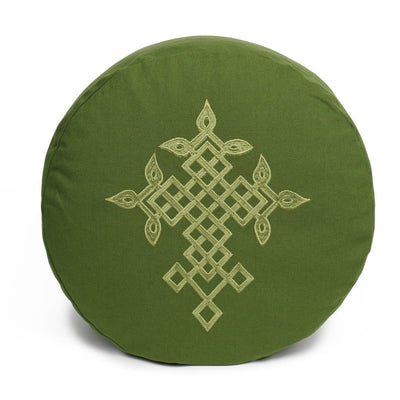 Meditationskissen Glückssitz® keltische Knoten – Buchweizenschalen, 33 cm