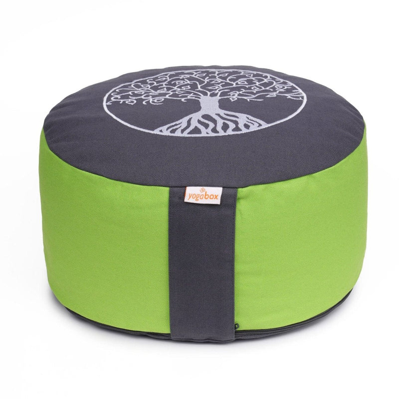 Meditationskissen Glückssitz® Lebensbaum – Baumwolle & Buchweizenschalen — Ansicht 1