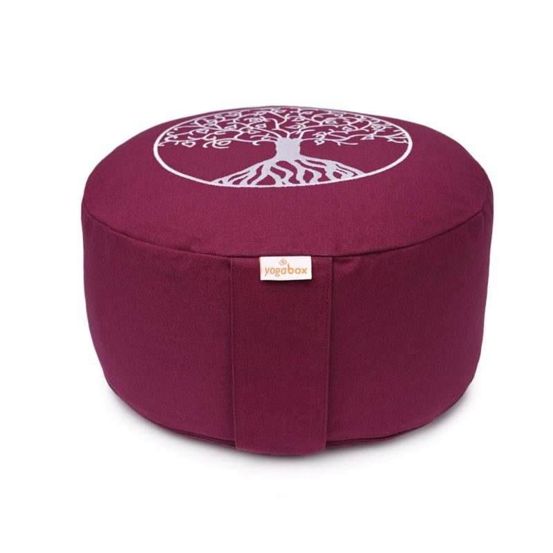 Meditationskissen Glückssitz® Lebensbaum – Baumwolle & Buchweizenschalen — Ansicht 2