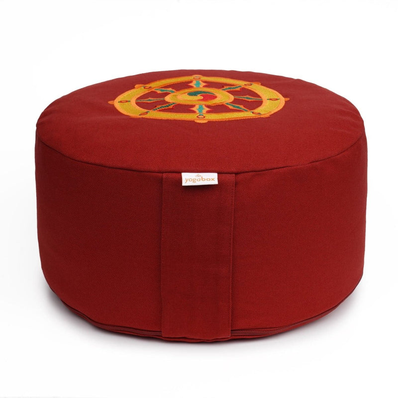 Meditationskissen Glückssitz® Rondo Dharmarad – Buchweizenschalen, 33 cm — Ansicht 4