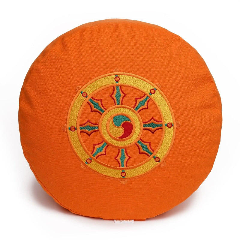 Meditationskissen Glückssitz® Rondo Dharmarad – Buchweizenschalen, 33 cm — Ansicht 6