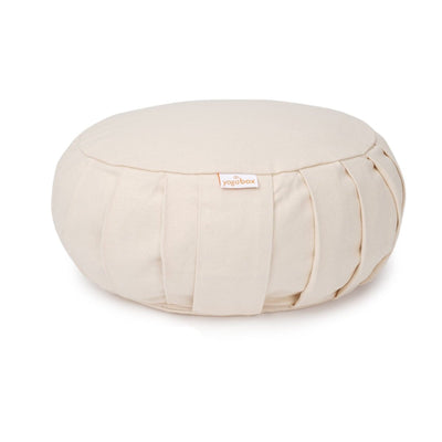 Meditationskissen Zafu BASIC mit ZIP – Buchweizenschalen, 31 cm