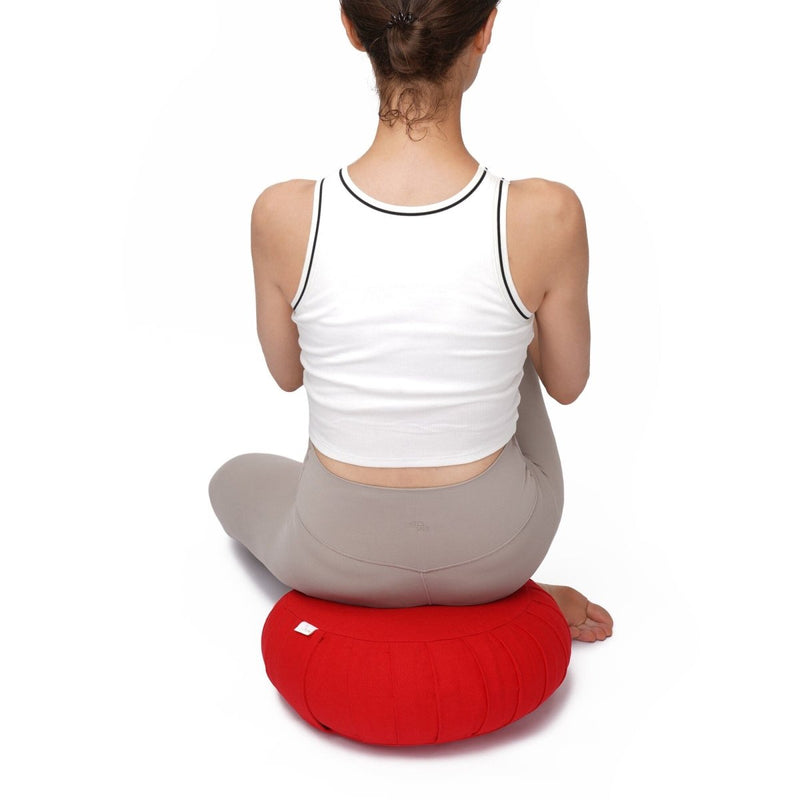 Meditationskissen Zafu BASIC mit ZIP – Buchweizenschalen, 31 cm — Ansicht 52