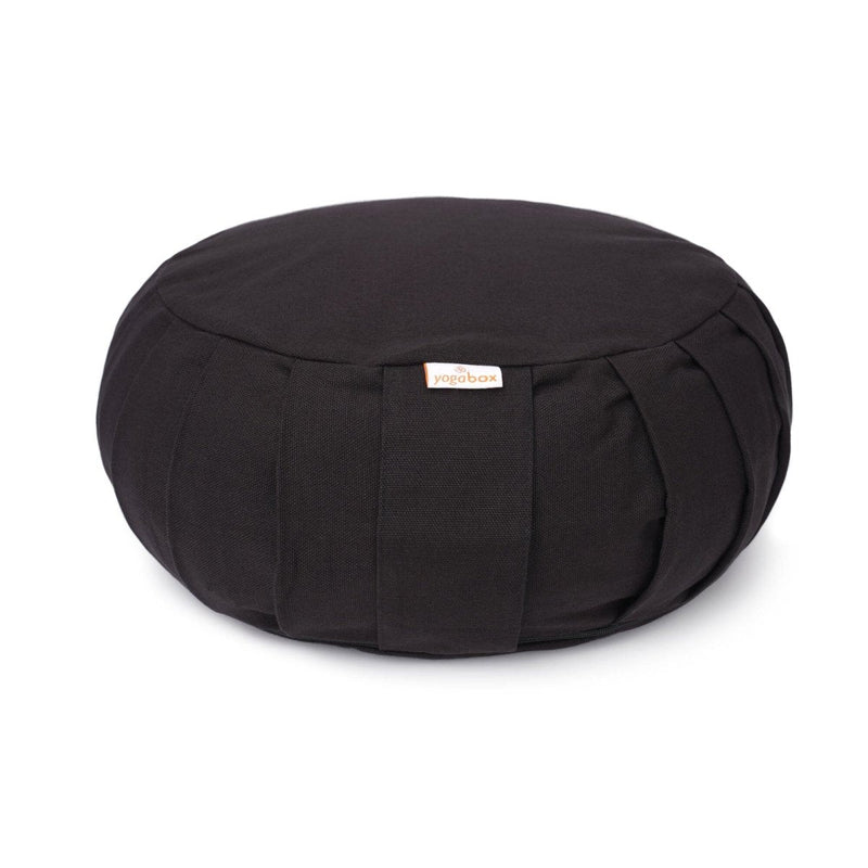 Meditationskissen Zafu BASIC mit ZIP – Buchweizenschalen, 31 cm — Ansicht 7