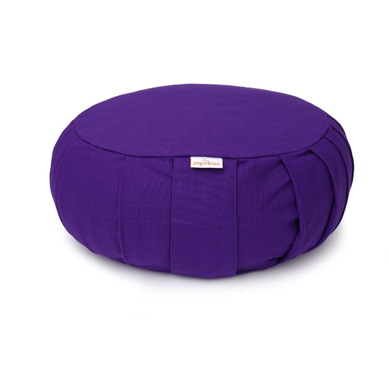 Meditationskissen Zafu BASIC mit ZIP – Buchweizenschalen, 31 cm — Ansicht 1