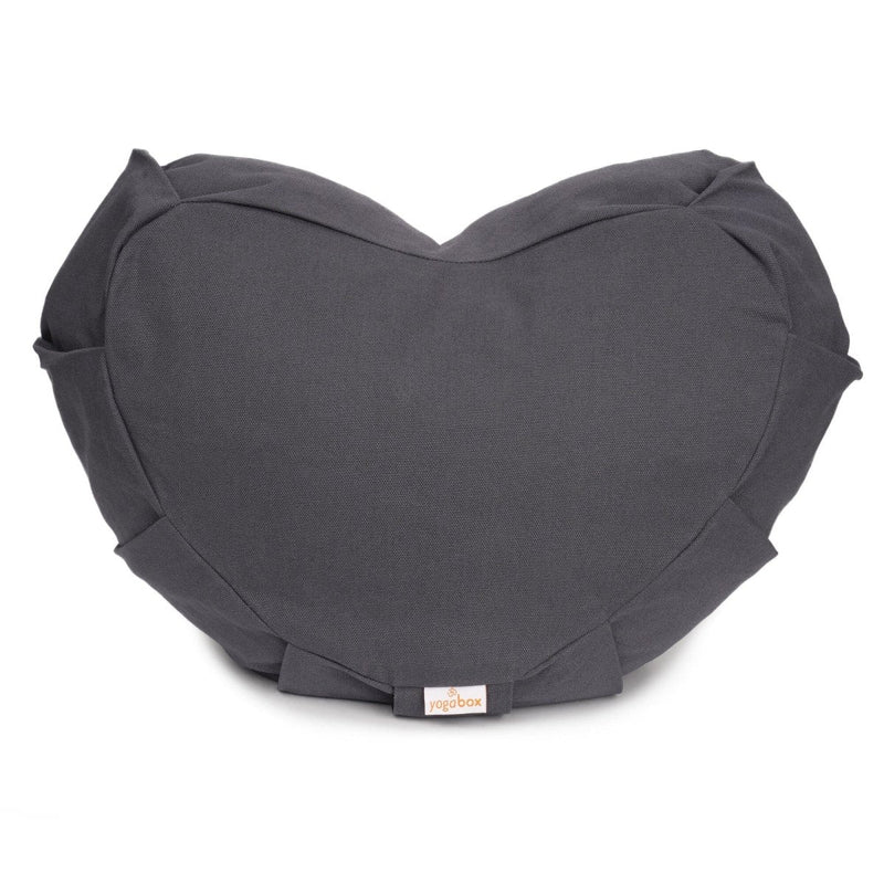 Meditationskissen Zafu ZEN Halbmond BASIC mit ZIP – Buchweizenschalen, 100% Baumwolle — YOVANA GmbH • yogabox.de