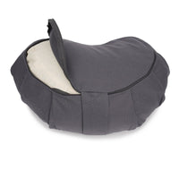 Meditationskissen Zafu ZEN Halbmond BASIC mit ZIP – Buchweizenschalen, 100% Baumwolle — Ansicht 12