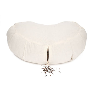 Meditationskissen Zafu ZEN Halbmond BASIC mit ZIP