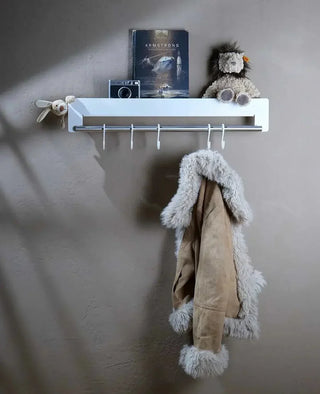 Joshua Garderobe in Weiß – moderne Wandlösung im Kinderzimmer mit dekorativen Haken