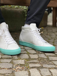 kūlson Ocean Sneaker Dunkelblaues Rindsleder Handmade Portugal — Ansicht 8
