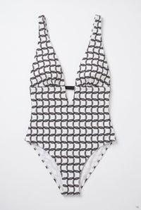 HACOY Monogram Bathing Suit High Cut – Verstellbare Träger — Ansicht 2