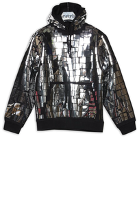 Starstyling Mosaic Allover Hoody – Unisex Metallic Mosaic Handmade — Ansicht 2