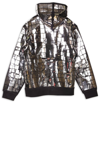 Starstyling Mosaic Allover Hoody – Unisex Metallic Mosaic Handmade — Ansicht 4