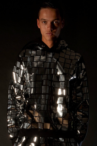 Starstyling Mosaic Allover Hoody – Unisex Metallic Mosaic Handmade — Ansicht 9