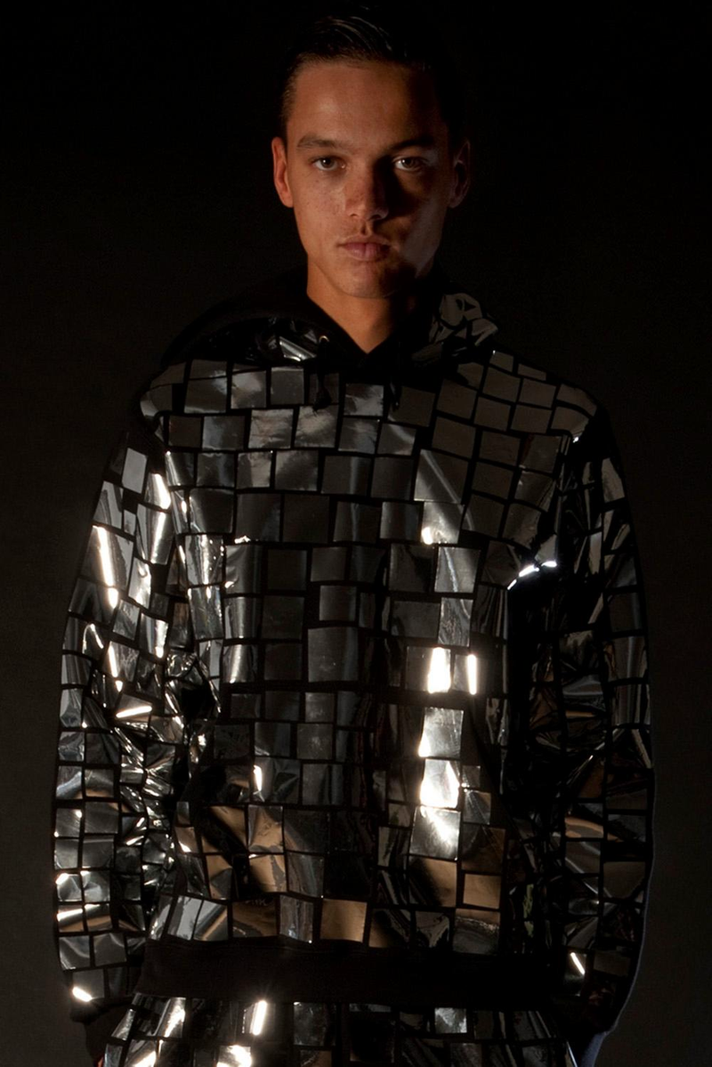 Starstyling Mosaic Allover Hoody – Unisex Metallic Mosaic Handmade — Ansicht 9