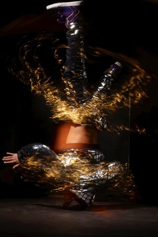 Mosaic Allover Shorts – Mirror Foil | Sexy & Short | Unisex