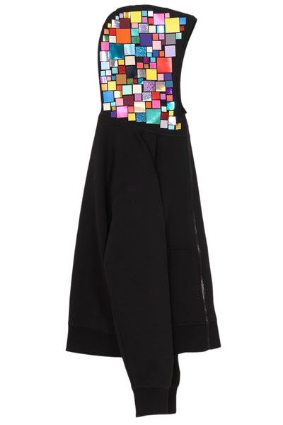 Mosaic Multicolor Hoodie – Unisex Hoodie with Mosaic Print and Kangaroo Pocket
