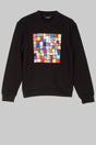 Mosaic Square Sweater Unisex Multi-Foil Mosaic Straight Cut